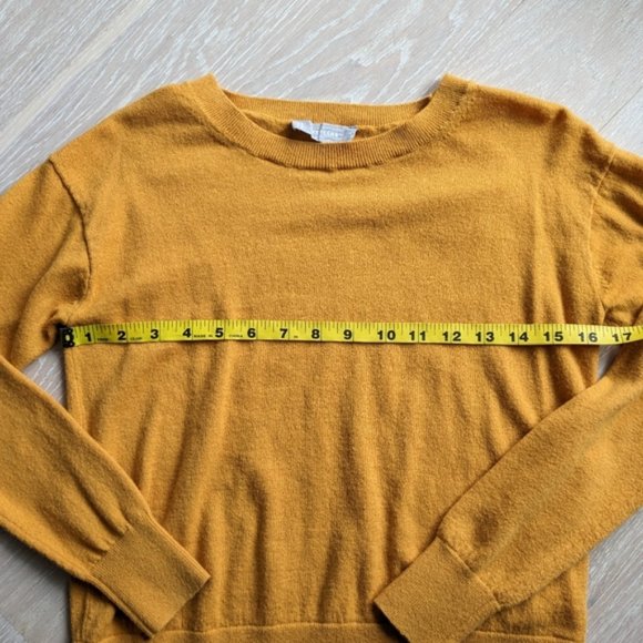 Everlane Marigold cotton wool blend crew neck sweater size XS - Picture 3 of 4